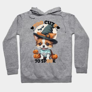 halloween chibi dog , too cute to spook Hoodie